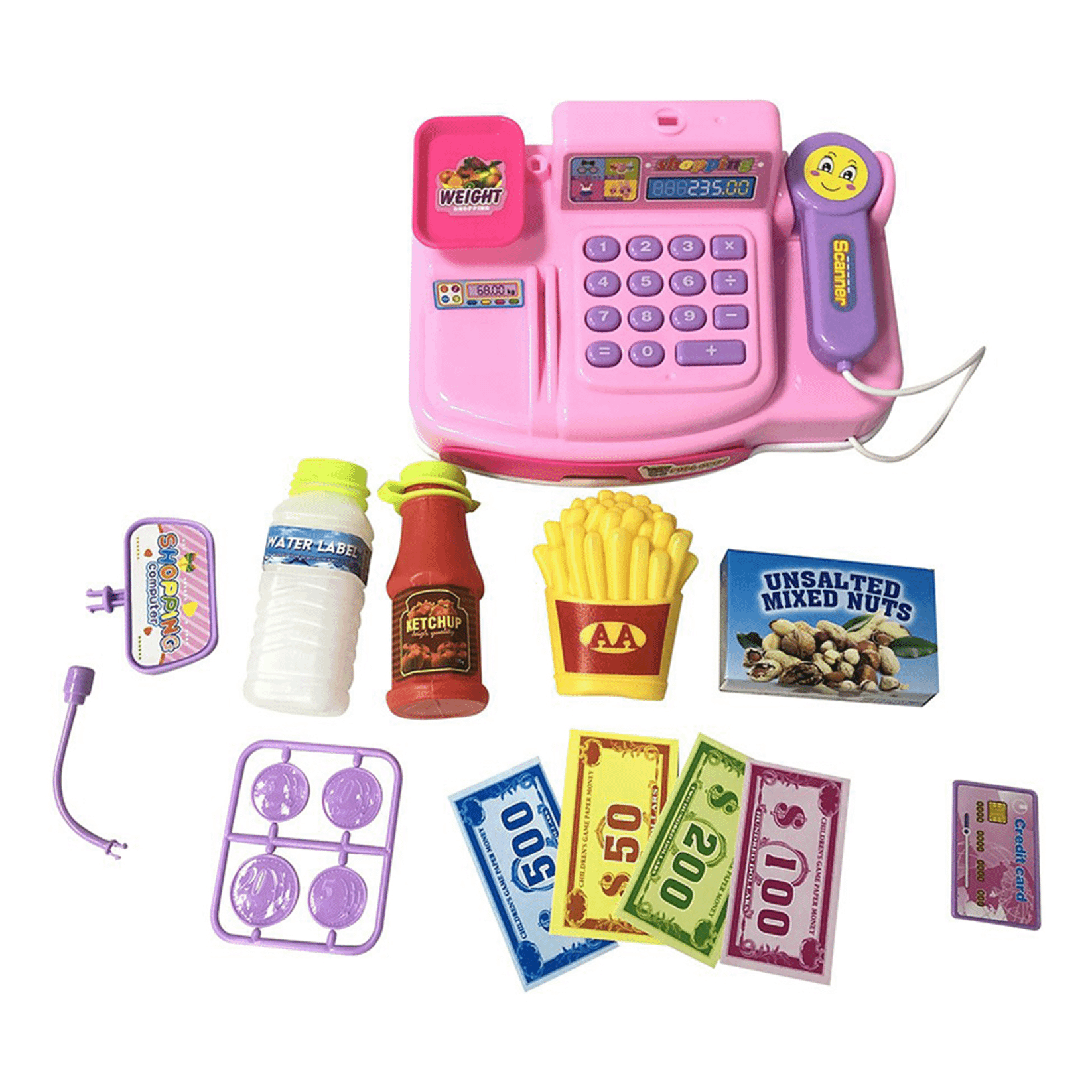 

Игровой набор Касса мини в ассортименте, Разноцветный