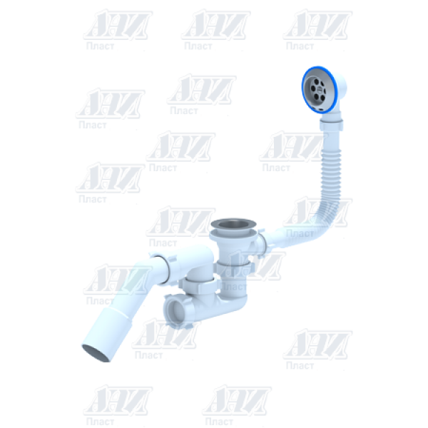 

Обвязка Ани Пласт 1-1/2" Е251 с гибкой трубкой 45 40/50 регулируемая, Белый