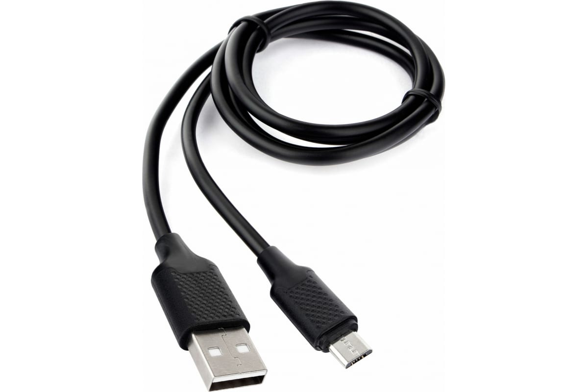 Кабель Cablexpert USB - Micro USB MFI, 2.4А, 1 м, черный (CCBmUSB2AMBMO21MB)