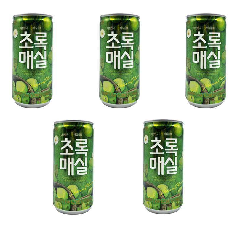 Напиток Woongjin безалкогольный Зеленая слива, 5 шт по 180 мл