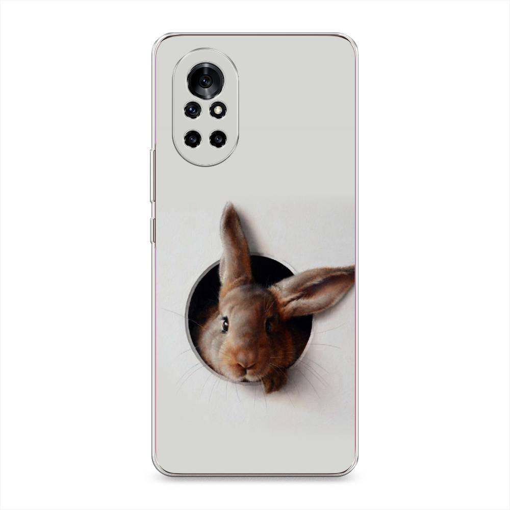 

Чехол на Honor V40 Lite "Любопытный кролик", Серый;коричневый, 6105750-1