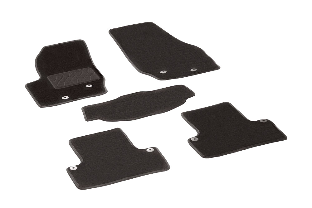 

Ворсовые LUX коврики в салон Seintex для Volvo XC90 2002-2015 (черные, 83394)