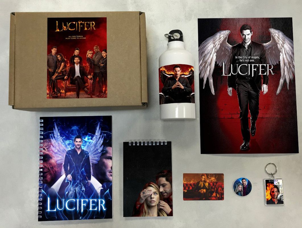 

Бокс с подарком принт Сериал Люцифер, Lucifer, 0006, 7 предметов