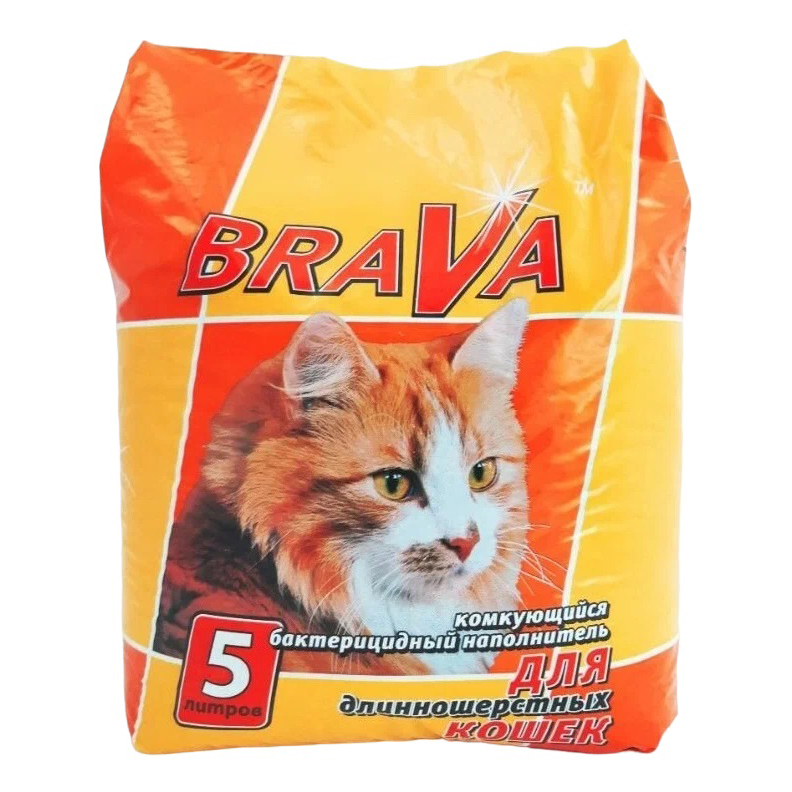 Наполнитель Brava комкующийся, 5 л