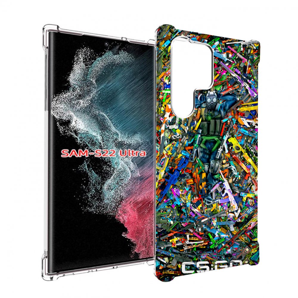 

Чехол Mypads Cs Go Guns Skins Мужской Для Samsung Galaxy S23 Ultra, Прозрачный, Tocco