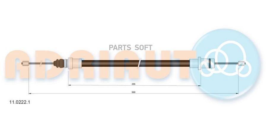 

ADRIAUTO Трос ручника ADRIAUTO 11.0222.1