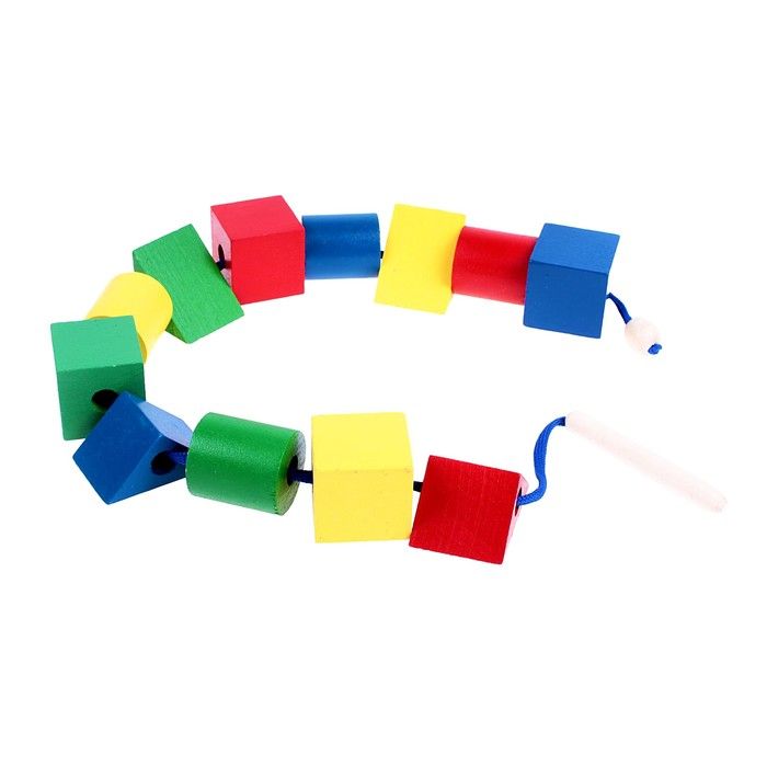 

Шнуровка Rntoys Разноцветные геометрические фигуры 12 шт. 1776052