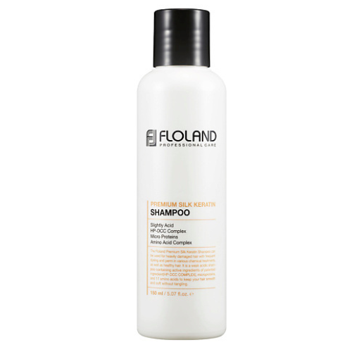 Шампунь кератином Floland Premium Silk Keratin Shampoo с кератином 150 мл