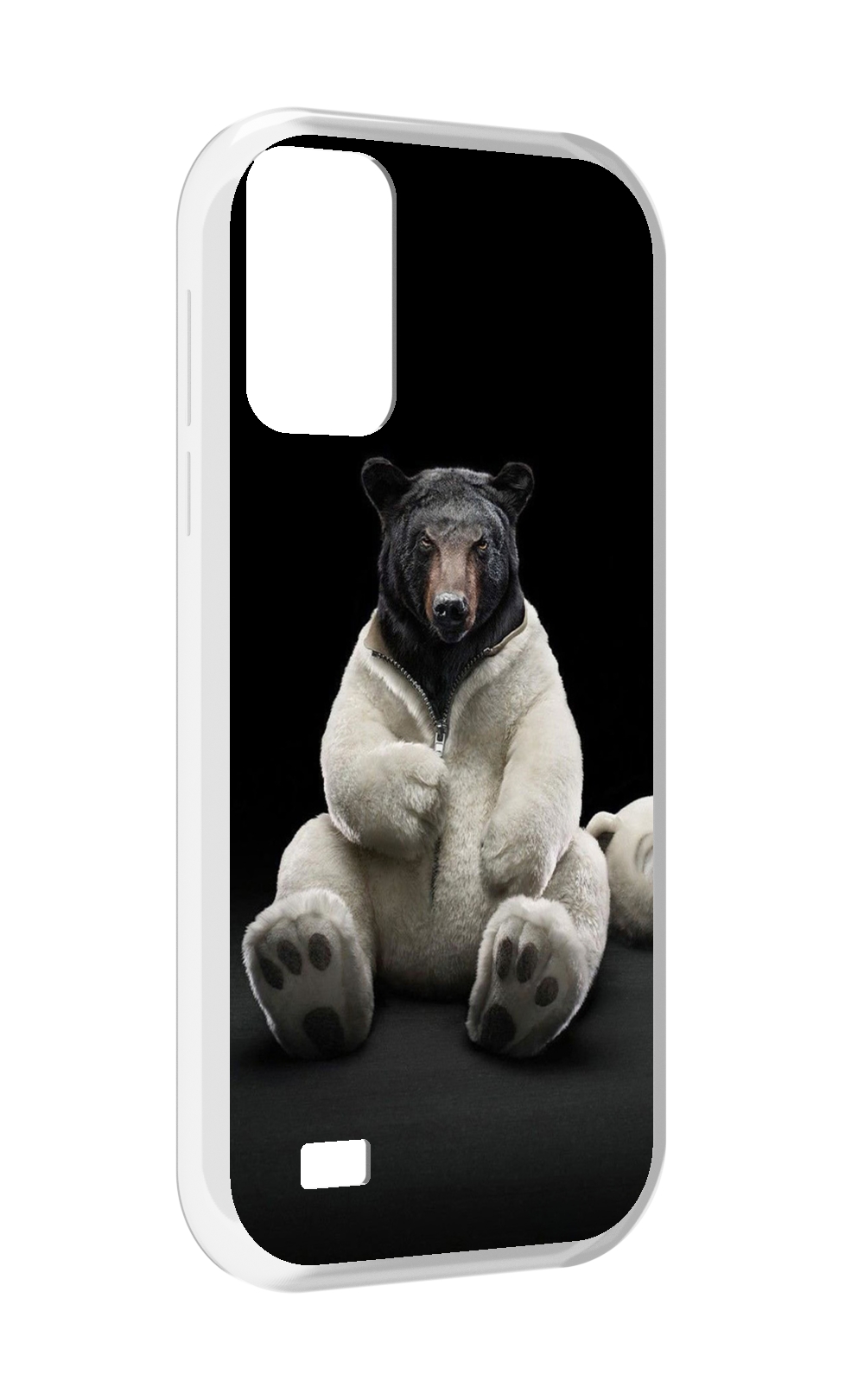 

Чехол MyPads Медведь-бурый-белый для Oukitel C31, Прозрачный, Tocco