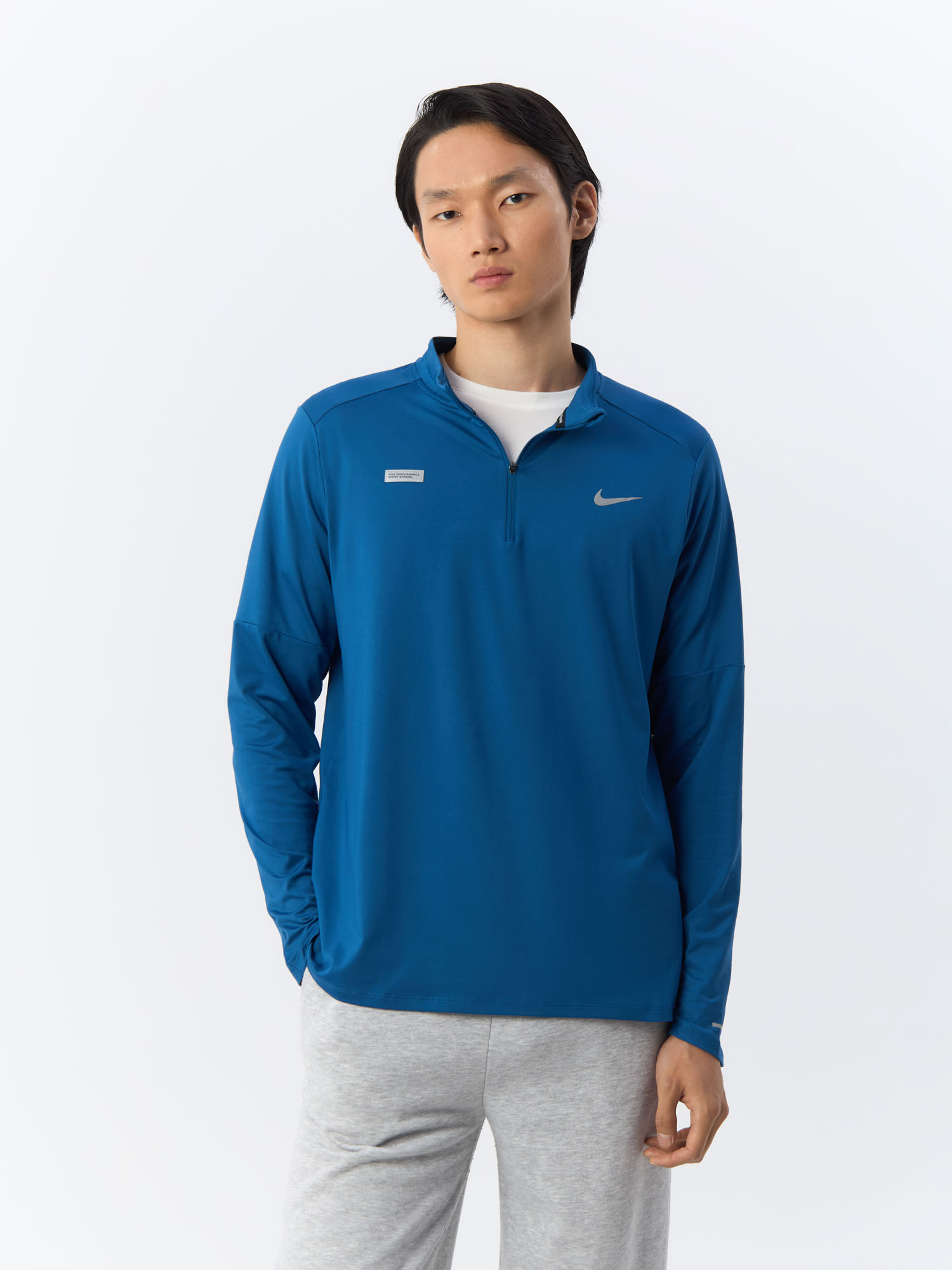 

Лонгслив мужской Nike Dri-Fit Element Flash FB8556-476 синий 2XL, Dri-Fit Element Flash