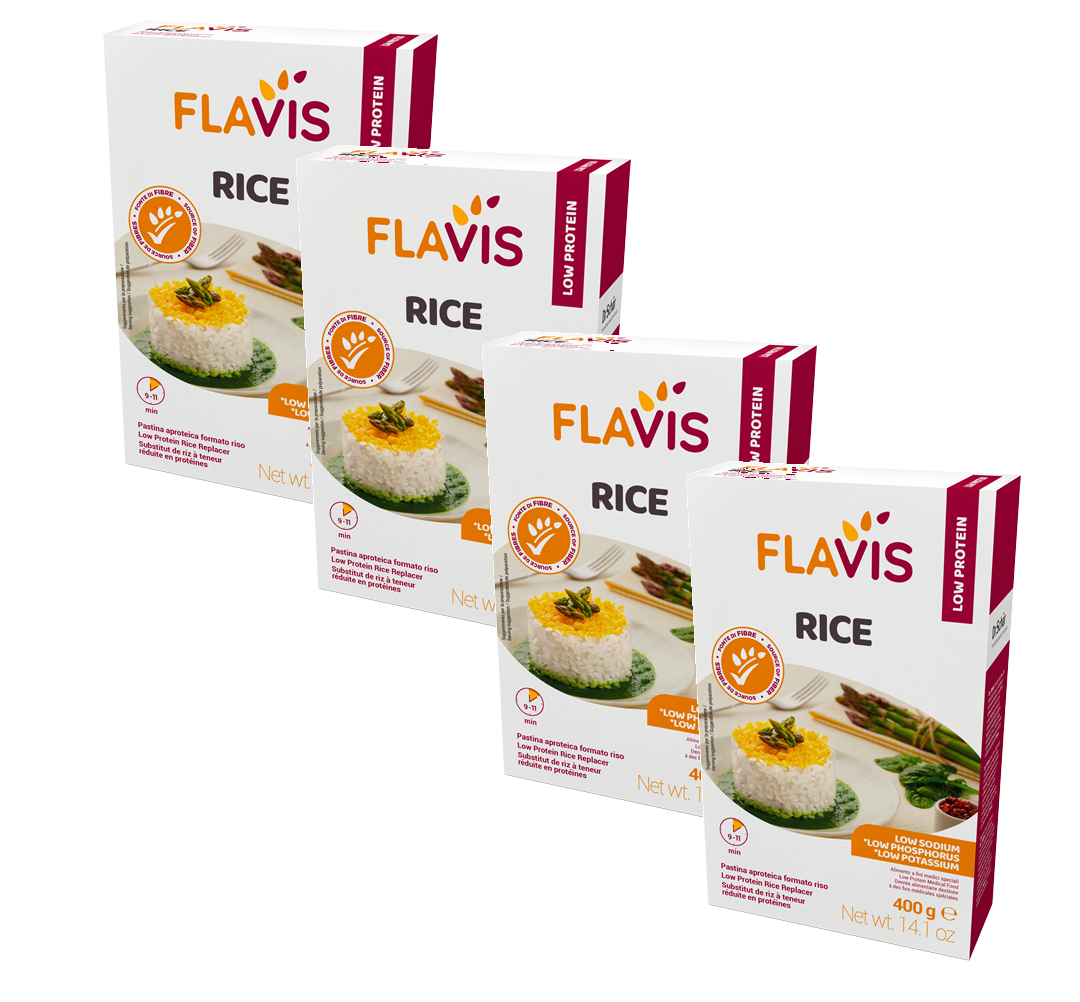 Заменитель риса Flavis с низким содержанием белка, 4 шт по 400 г