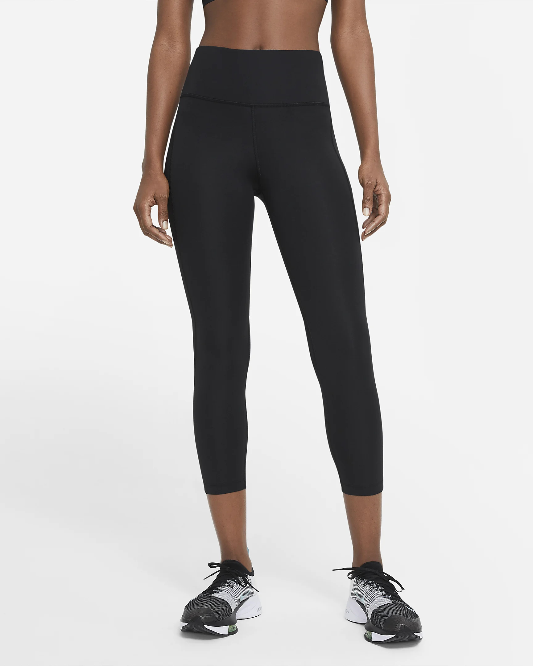 Леггинсы женские Nike Epic Fast Cropped CZ9238-010 черные XS