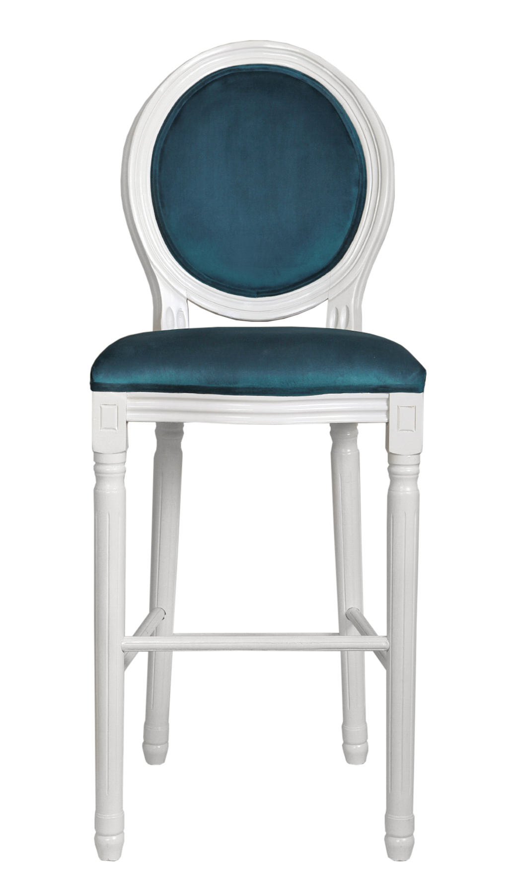 фото Барный стул mak-interior 5ks24519-bw, белый/синий