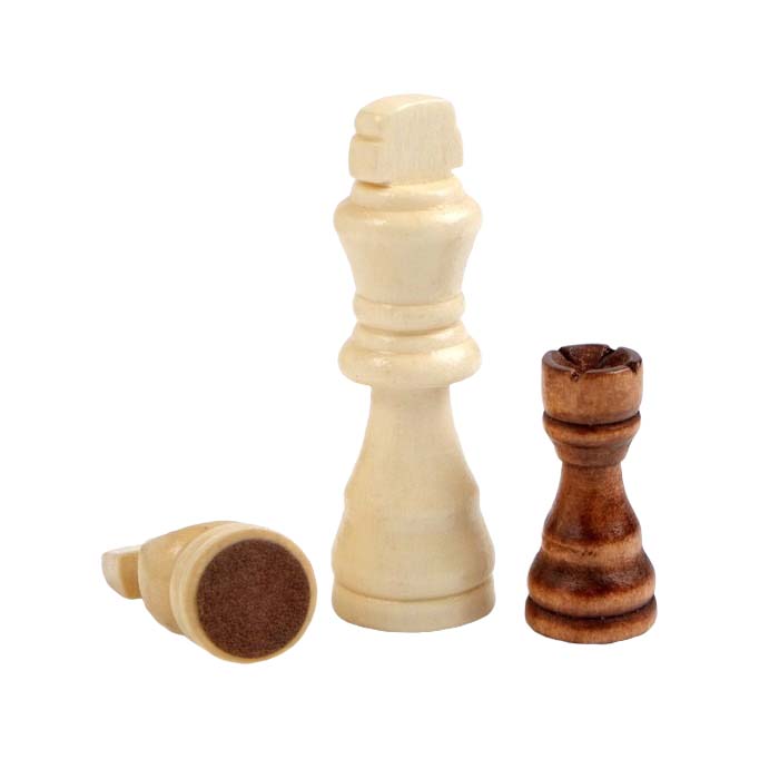 фото Шахматы "классические" (доска дерево 30 х 30 см, фигуры дерево, король h=8 см) nobrand