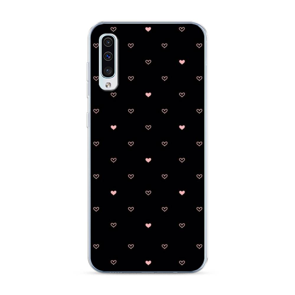 

Чехол Awog на Samsung Galaxy A50/A30S "Черный фон и сердечки", Разноцветный, 27750-3