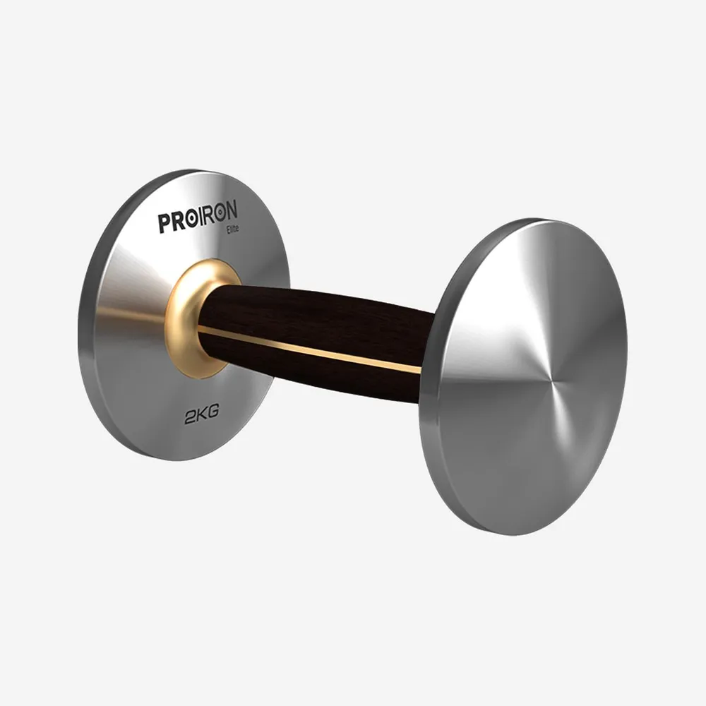 

Гантель PROIRON 2 кг сталь и черное дерево, PRO-СЧ