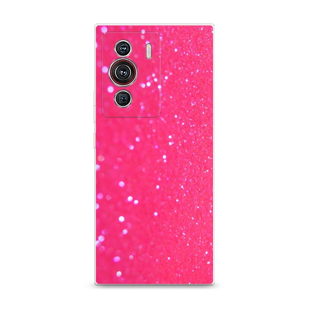 

Силиконовый чехол "Малиновые блестки рисунок" на ZTE Nubia Z40 Pro, Малиновые блестки рисунок