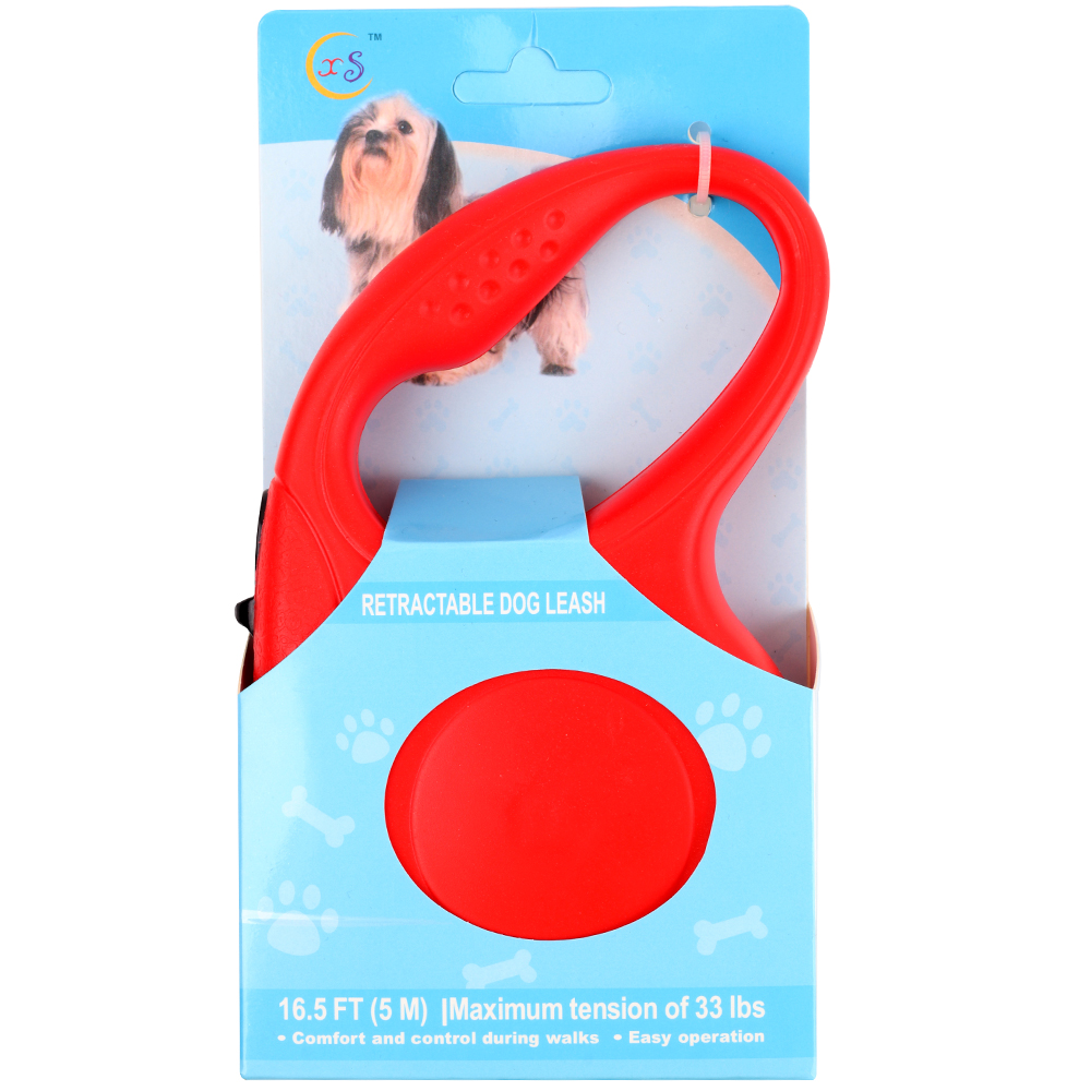 

Поводок-рулетка для собак Nuobi, 5 м, красный