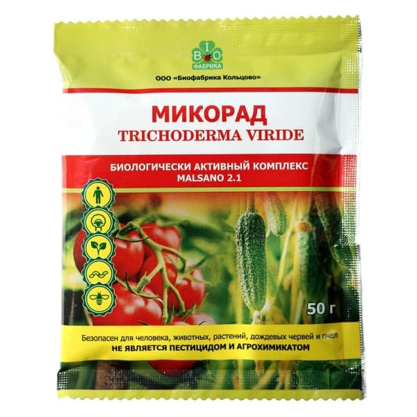 

Органическое удобрение BIOФабрика Микорад Malsano 2.1. 50 г