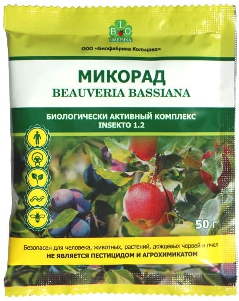 

Органическое удобрение комплексное BIOФабрика Микорад Insekto 1.2. 50 г