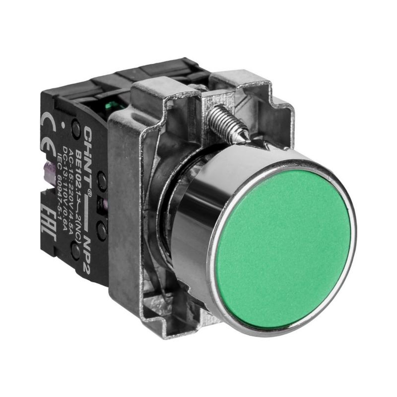 

Кнопка управления NP2-BA31 без подсветки зел. 1НО IP40 | код 574842 | CHINT (1 шт.)