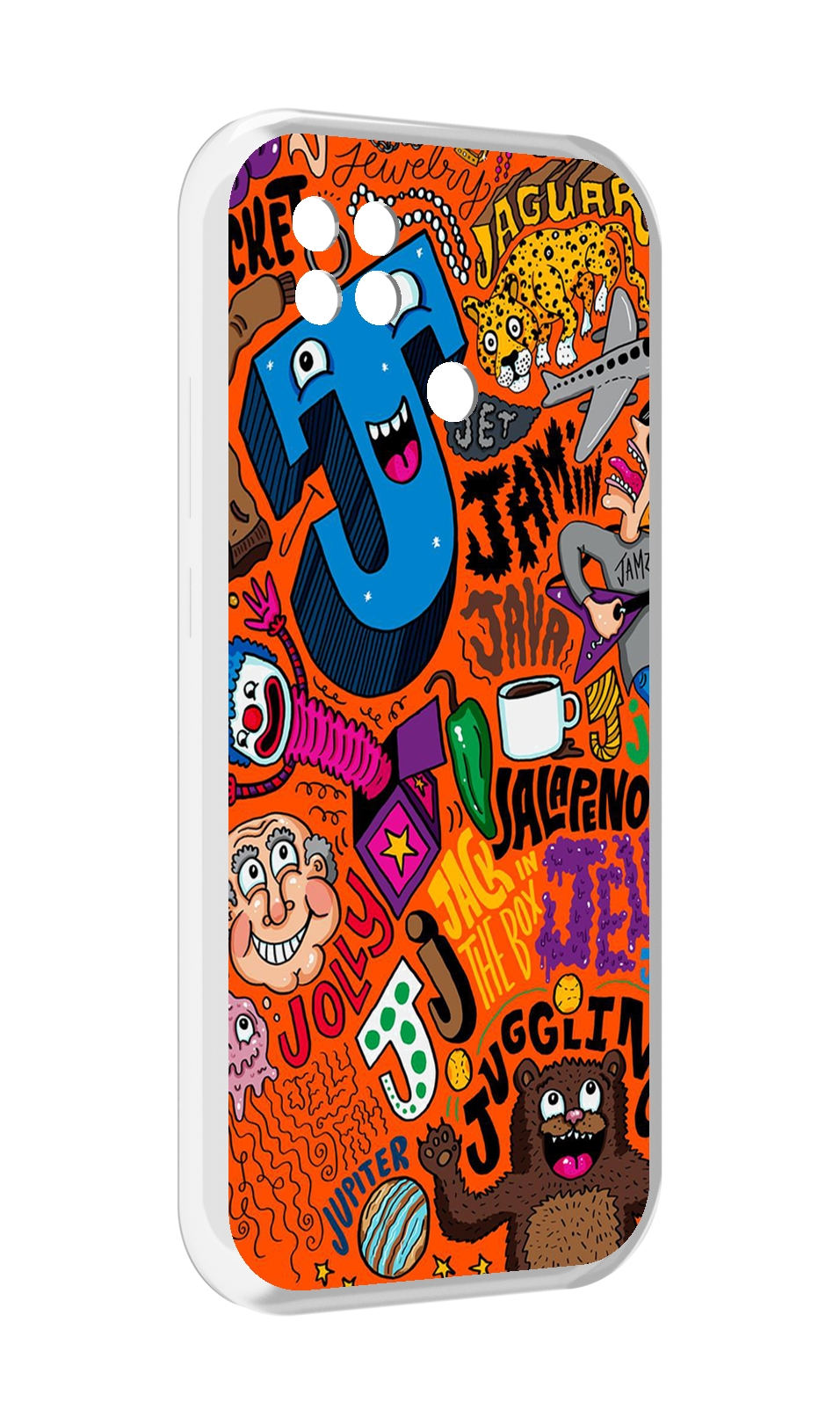 

Чехол Mypads Funky-Decor Для Poco C40, Прозрачный, Tocco