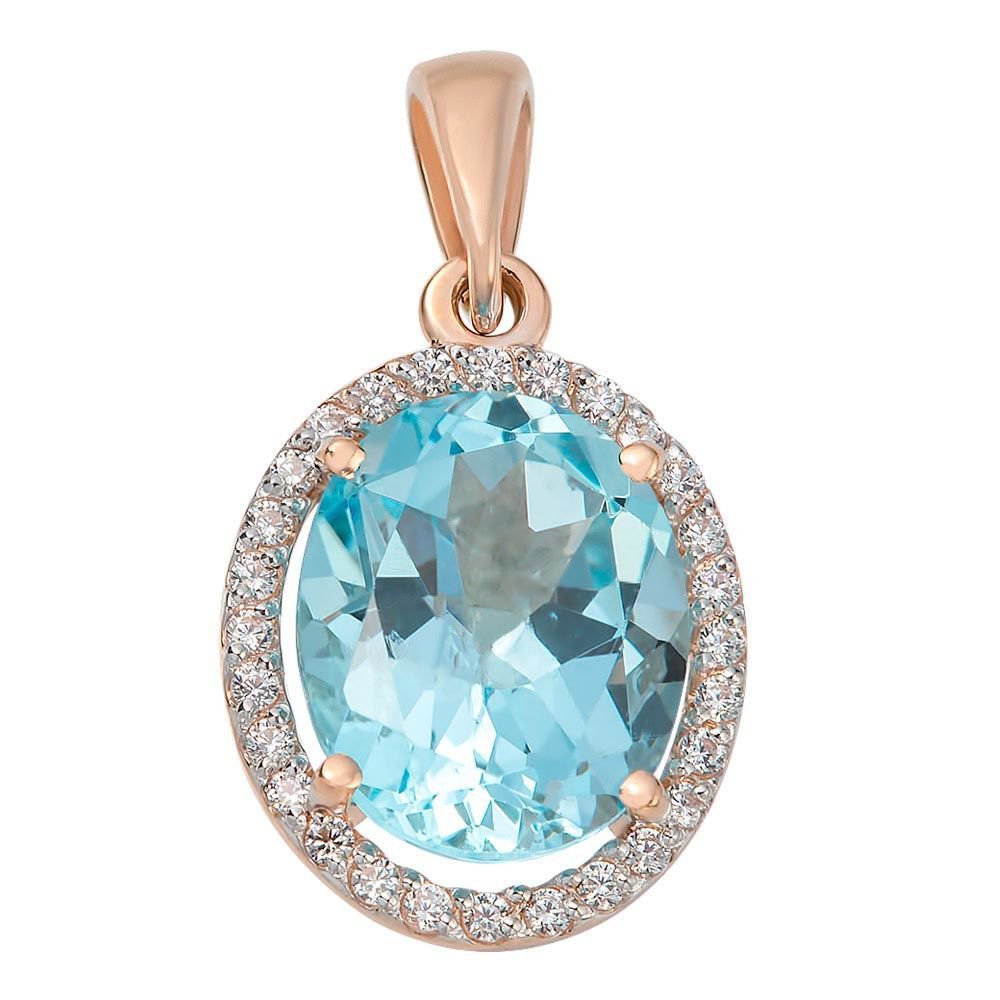 

Подвеска из красного золота с топазом, фианитом 585Gold 203000260, 203000260