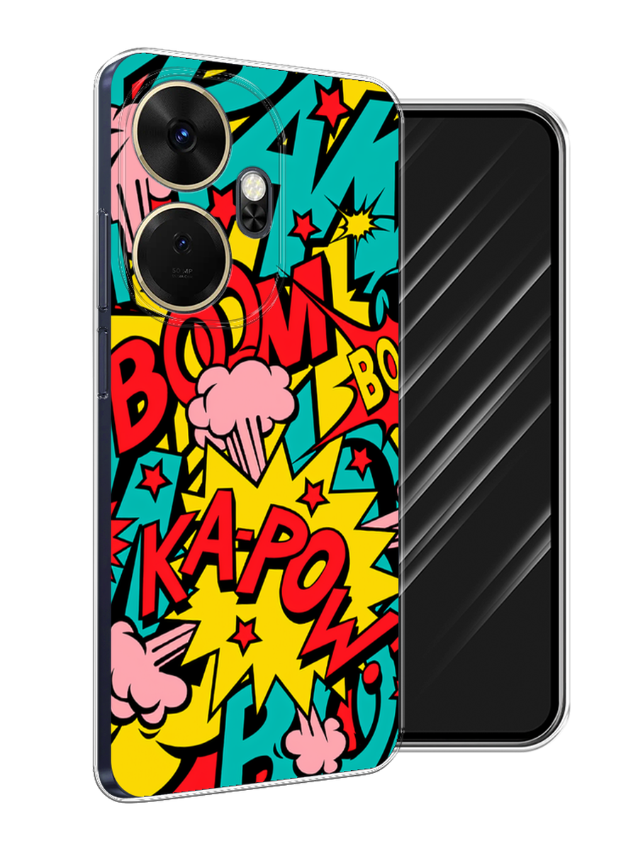 

Чехол Awog на Itel P55 Plus 4G "Постер pop art", Бирюзовый;желтый;красный, 3201950-1