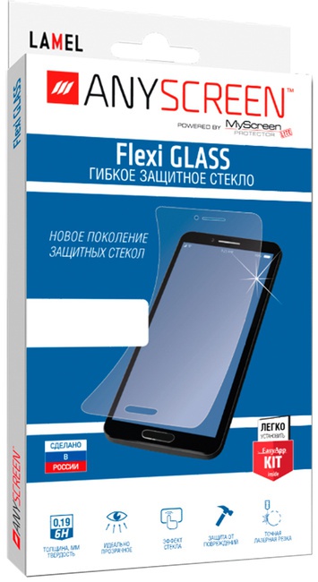 

Защитное стекло для OnePlus Nord N10 Flexi Glass гибридное, Anyscreen, 401289