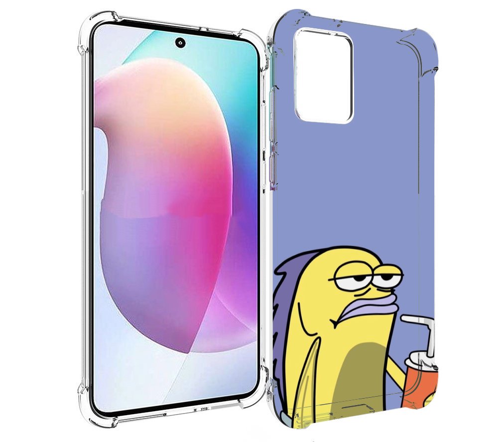 

Чехол MyPads грусная-рыба-из-спанч-боба для Motorola Edge 30 Neo, Прозрачный, Tocco