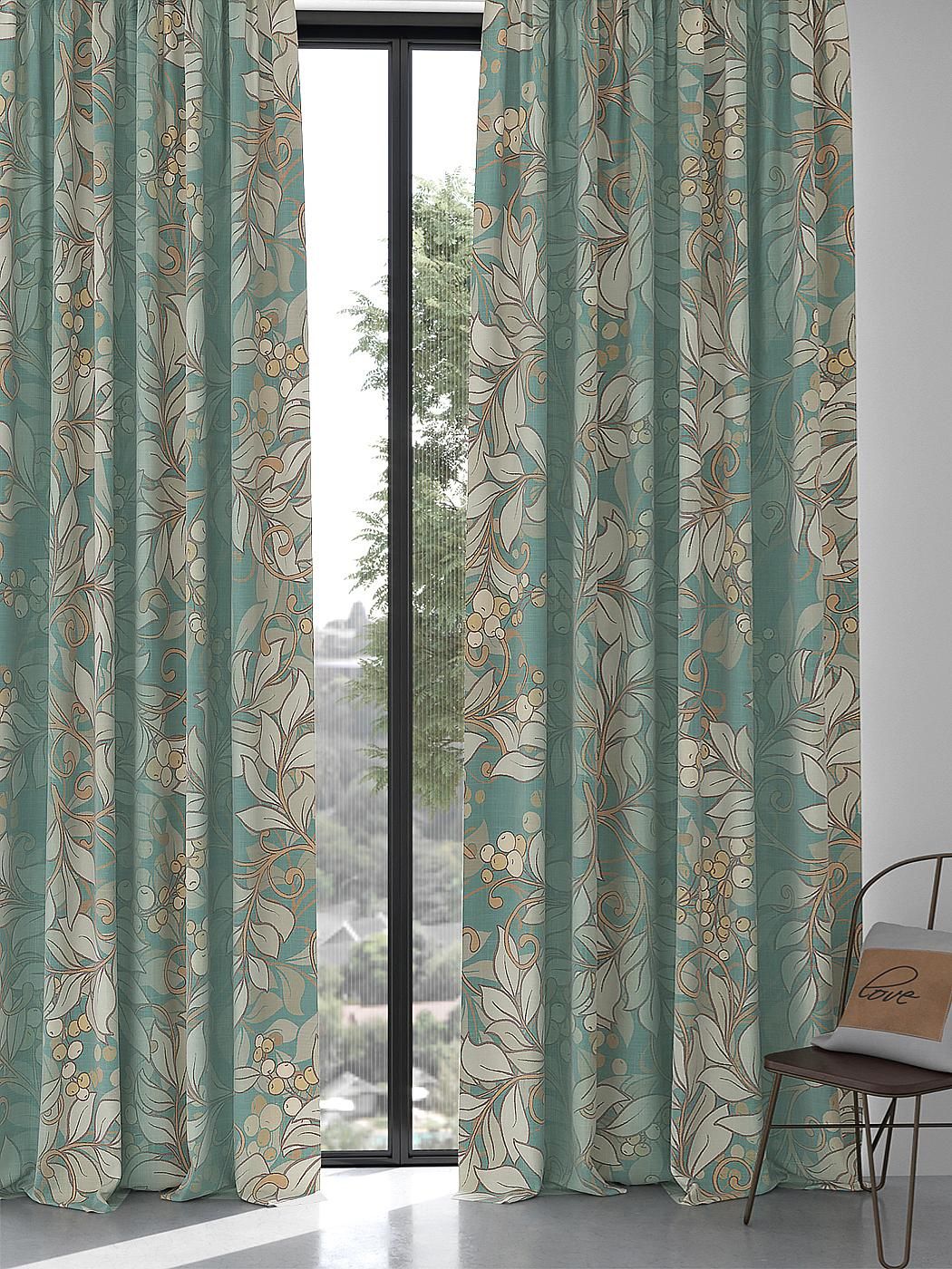 

Комплекты штор AT HOME / шторы в комнату 150х270 см / Кенвирен (бирюза), 967031
