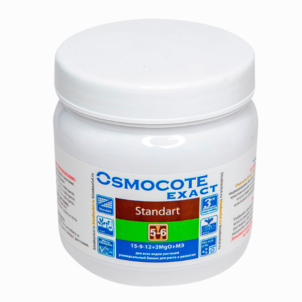 

Минеральное удобрение комплексное БиоТехнологии Osmocote Exact 15-9-12+2MgO+МЭ 0,5 кг