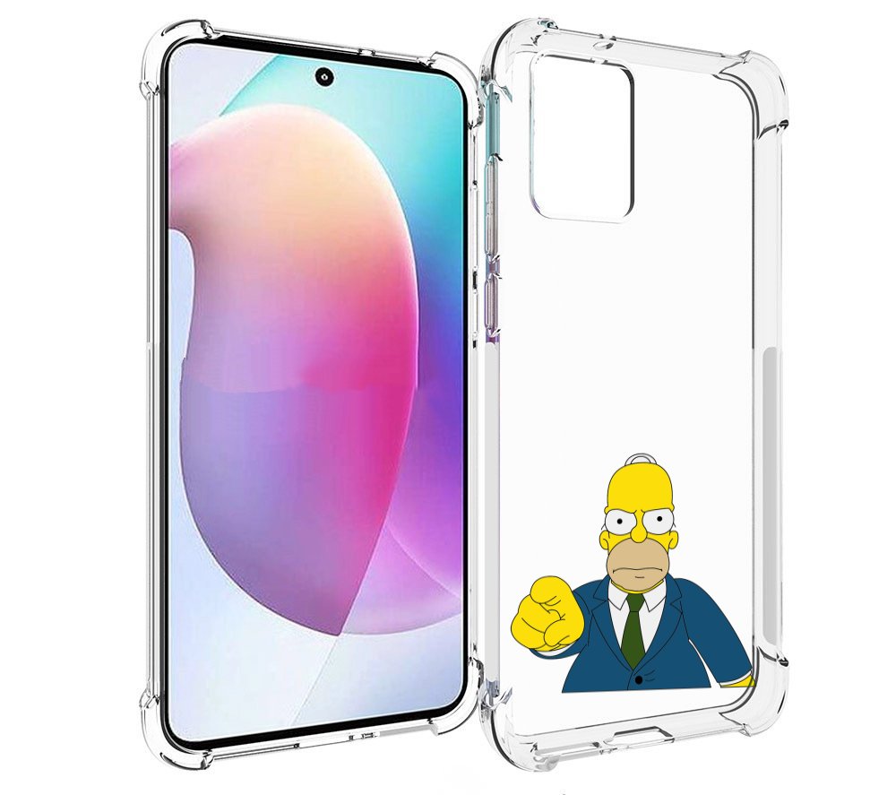 

Чехол MyPads гомер-злой для Motorola Edge 30 Neo, Прозрачный, Tocco