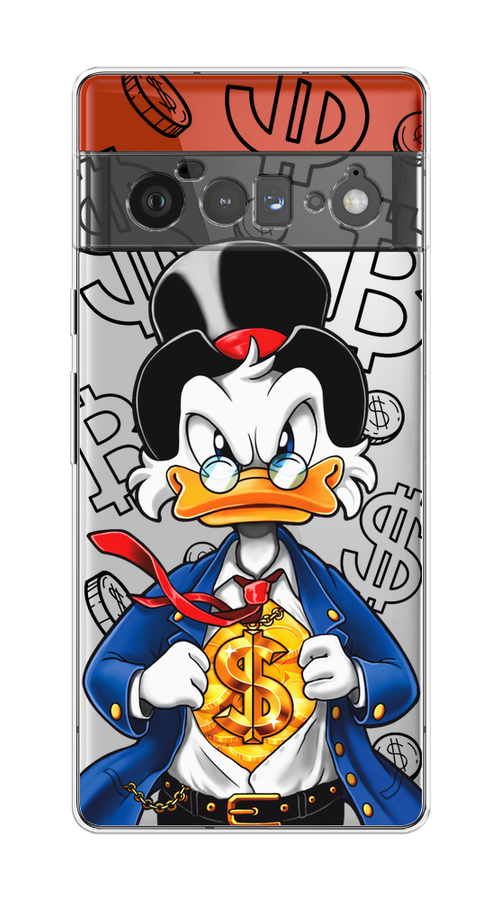 

Чехол на Google Pixel 6 Pro "Scrooge Goldman", Черный;белый;синий, 270950-1