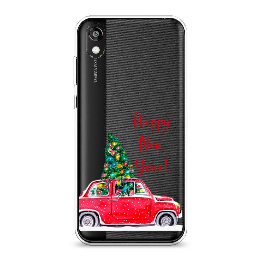 

Чехол на Huawei Y5 2019 "Happy New Year", Красный;зеленый, 6103950-5