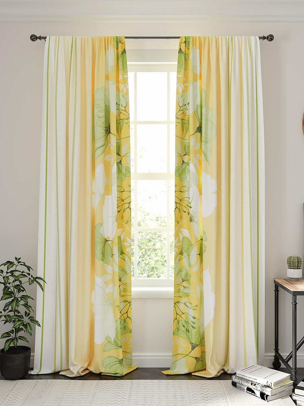 

Комплекты штор AT HOME / шторы в комнату 150х270 см / Мирентис (желтый), 955155