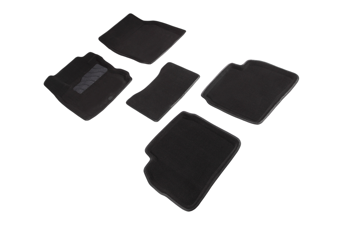 

Ворсовые 3D коврики в салон Seintex для Nissan Note 2005-2014 (черные, 71706)