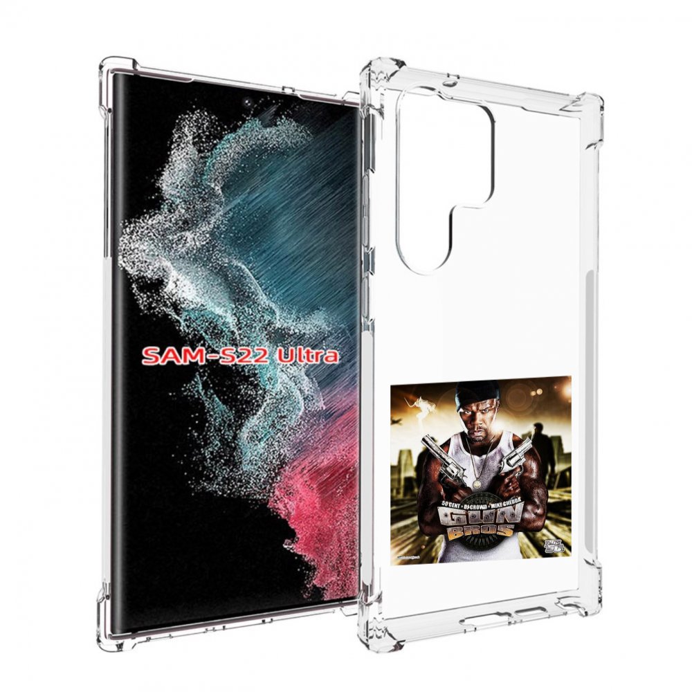 

Чехол Mypads 50 Cent - Gun Bros Для Samsung Galaxy S23 Ultra, Прозрачный, Tocco