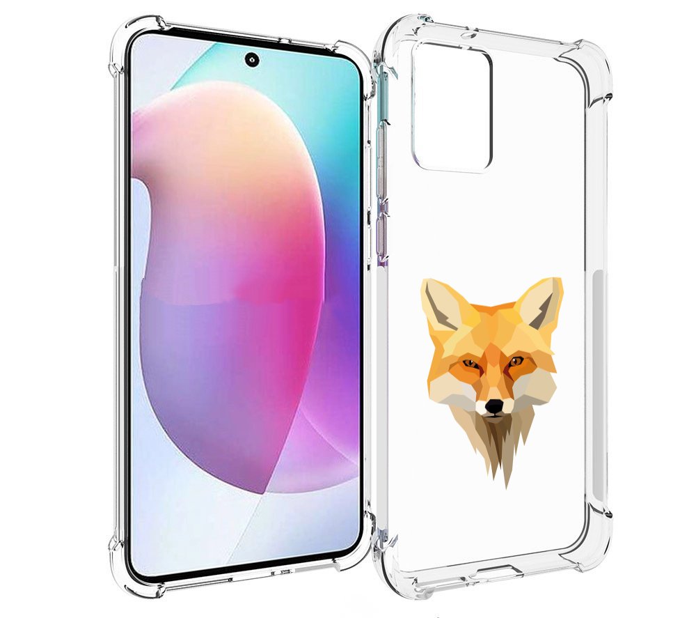 

Чехол MyPads голова-лисы для Motorola Edge 30 Neo, Прозрачный, Tocco