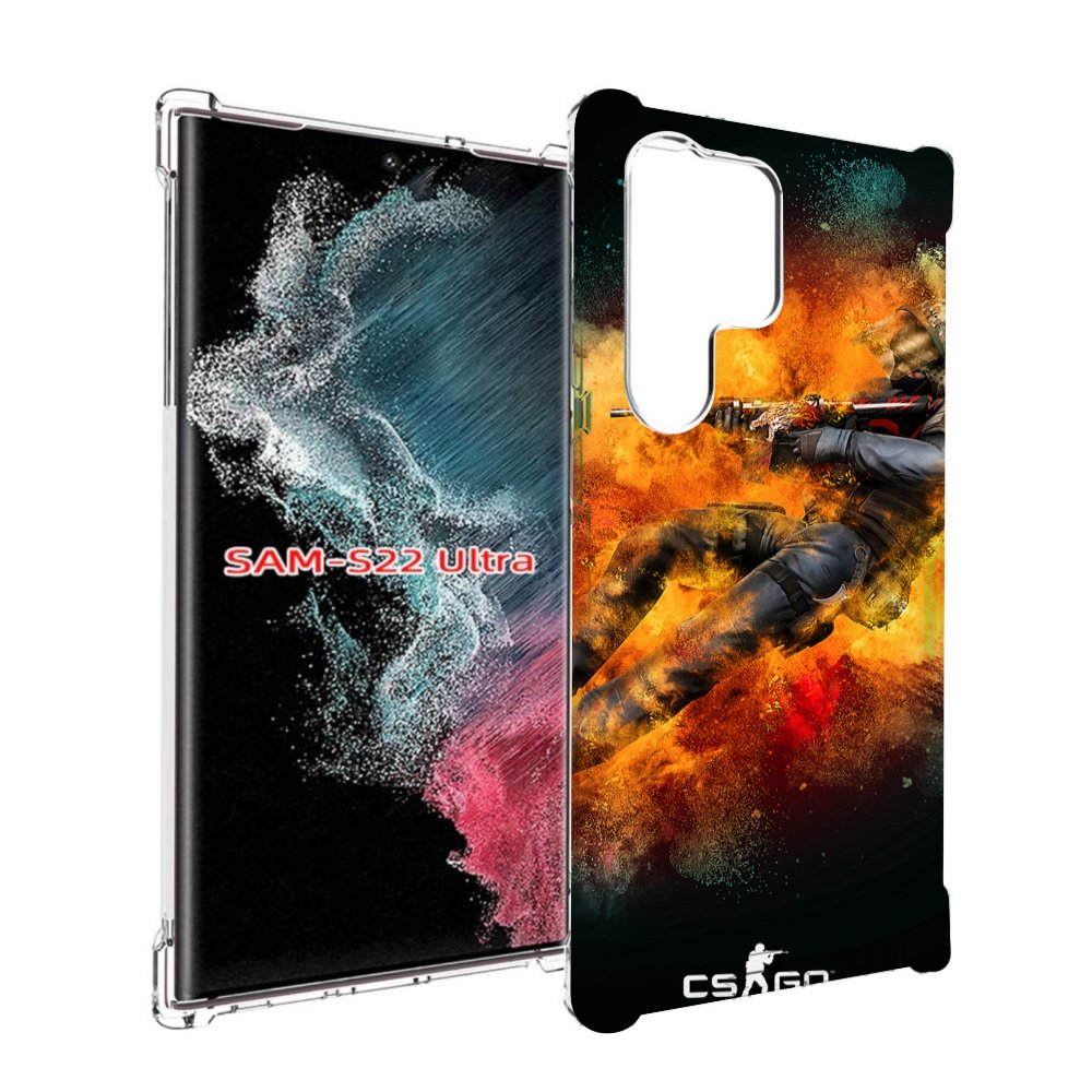 

Чехол Mypads Cs-Go Контр-Террорист Для Samsung Galaxy S23 Ultra, Прозрачный, Tocco