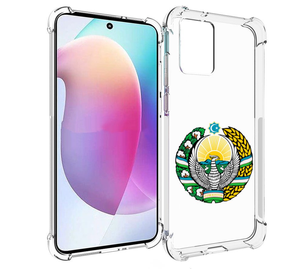 

Чехол MyPads герб-узбекистана для Motorola Edge 30 Neo, Прозрачный, Tocco