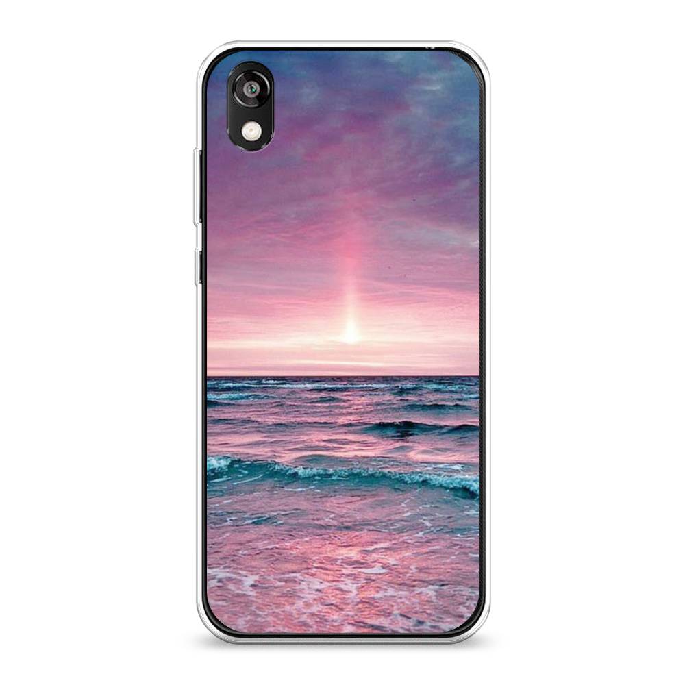 

Чехол на Huawei Y5 2019 "Восход 3", Розовый;голубой, 6103950-2