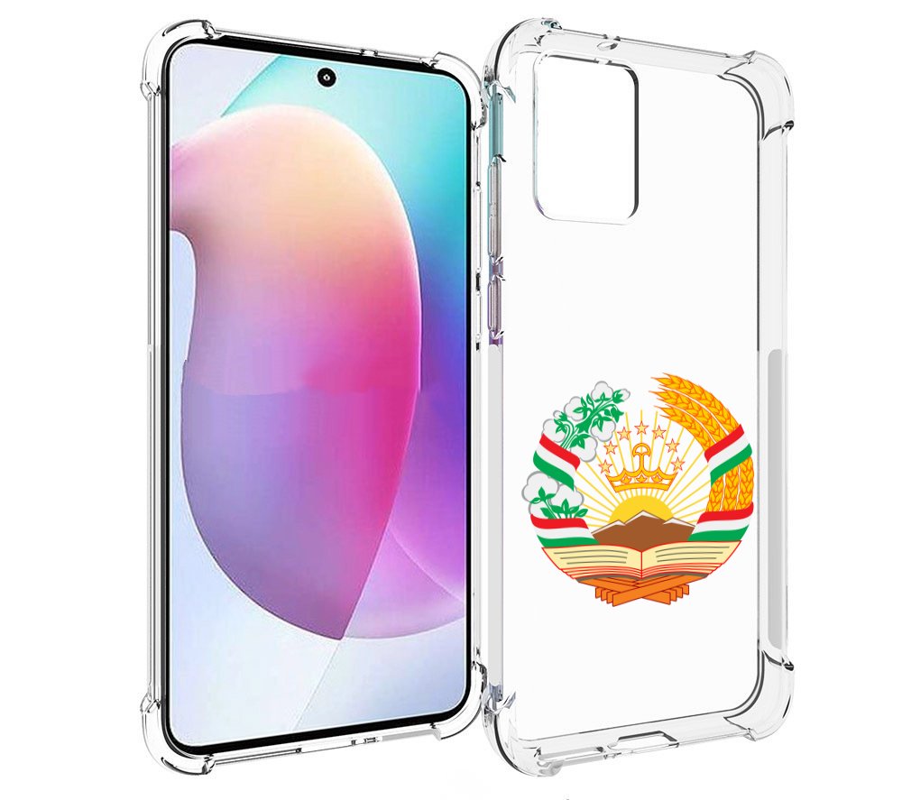 

Чехол MyPads герб-таджикистана для Motorola Edge 30 Neo, Прозрачный, Tocco