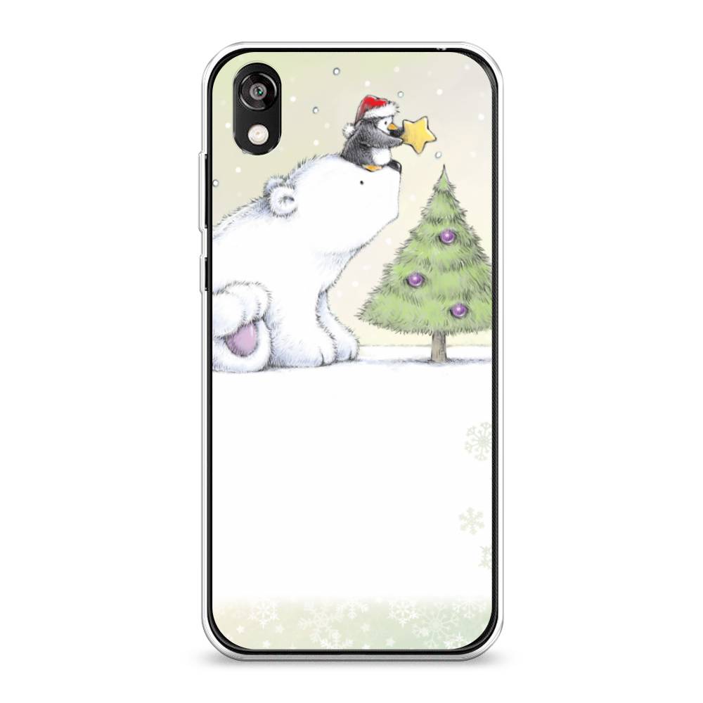 

Чехол на Huawei Y5 2019 "Украшение елки", Белый;бежевый, 6103950-5