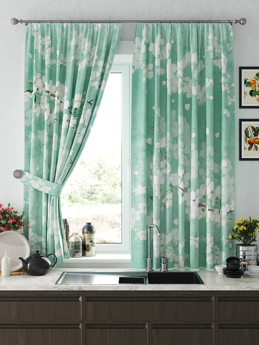 

Комплекты штор AT HOME / шторы в комнату 150х180 см / Релогнес (мятный), 925688