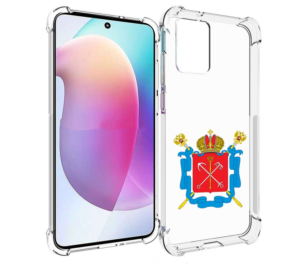 

Чехол MyPads герб-санкт-петербург для Motorola Edge 30 Neo, Прозрачный, Tocco