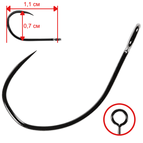 

Крючки Owner S-35bl 51607 №10 (10шт.), Черный, Owner S-35bl 51607 №10 (10шт.)