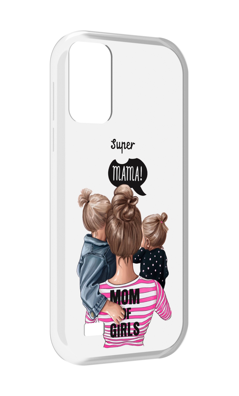 

Чехол MyPads Мама-девочек женский для Oukitel C31, Прозрачный, Tocco
