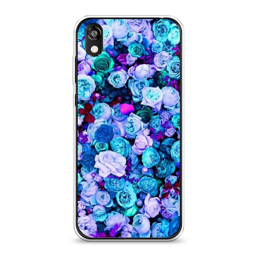 

Чехол на Huawei Y5 2019 "Цветочный ковер", Фиолетовый, 6103950-2