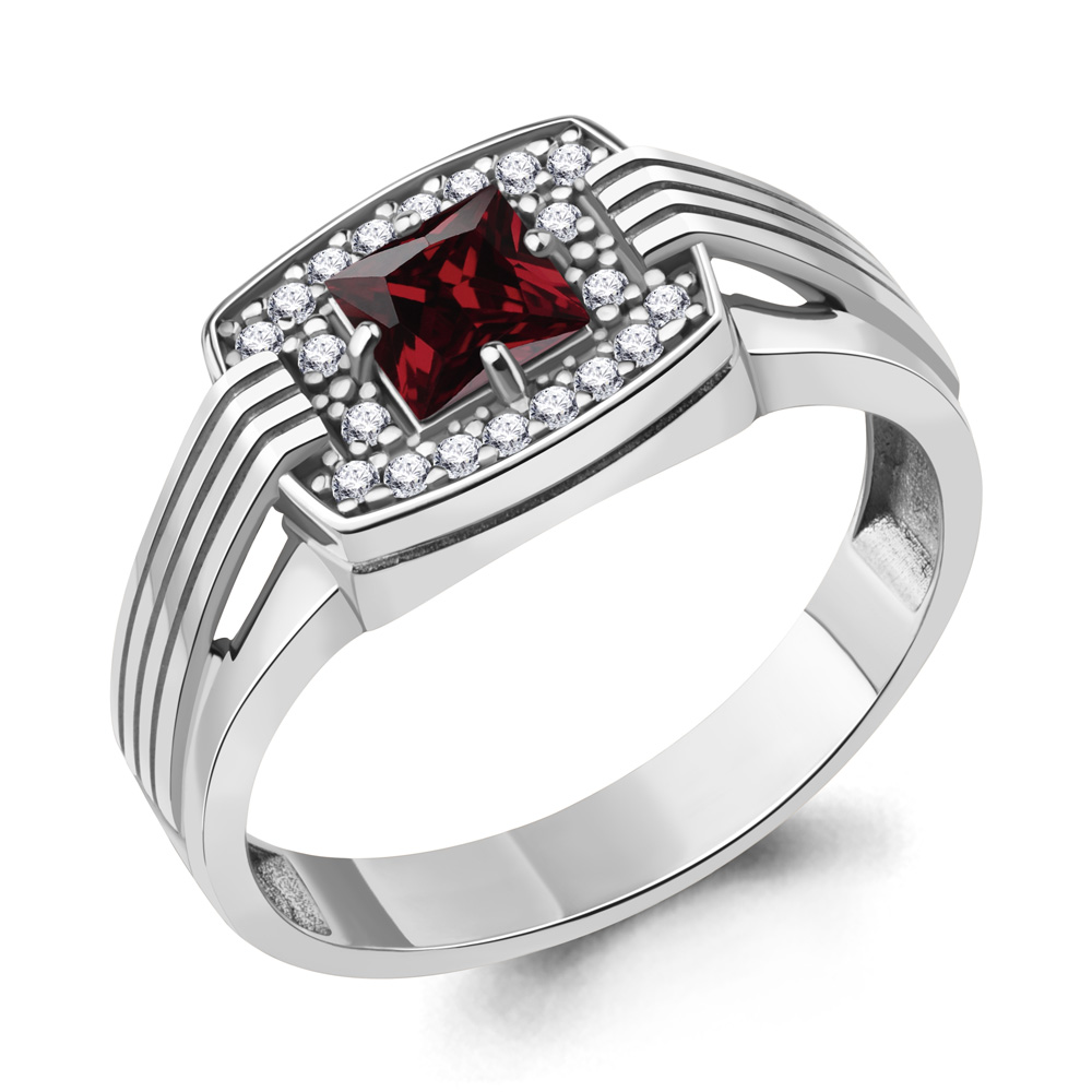 

Кольцо из серебра с гранатом Aquamarine Aquamarine 6973203А_925_р р, 6973203А_925_р